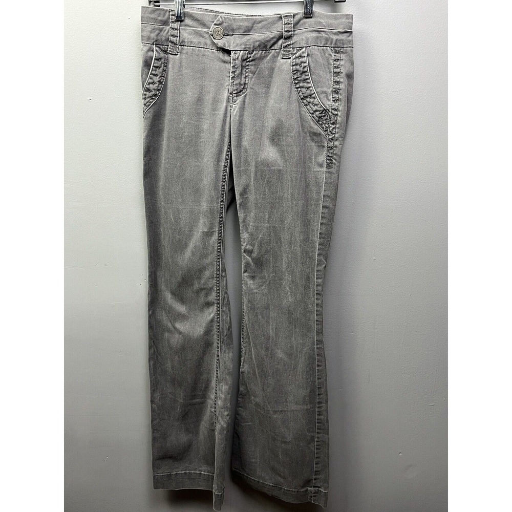 BKE Casuals Pants Womens 25 Gray Serena Straight Leg Stretch Faded Pick Stitch